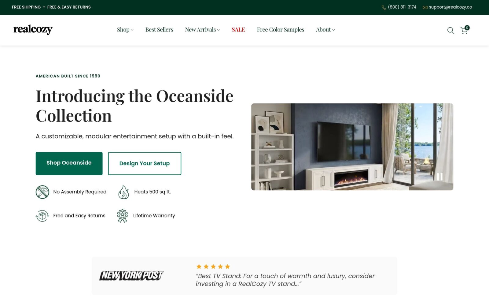 Realcozy website designed by Mathias Designs